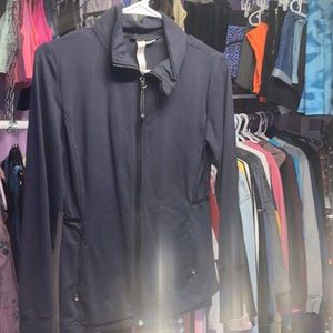 Black Ladies DIADORA hoodie zipper sweater great shape activewear size S/P